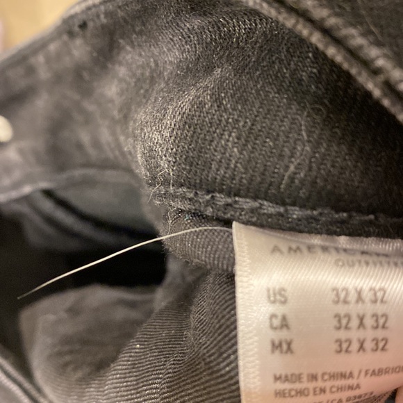 American eagle distressed black jeans slim fit size 32/32 brand new - Picture 5 of 5